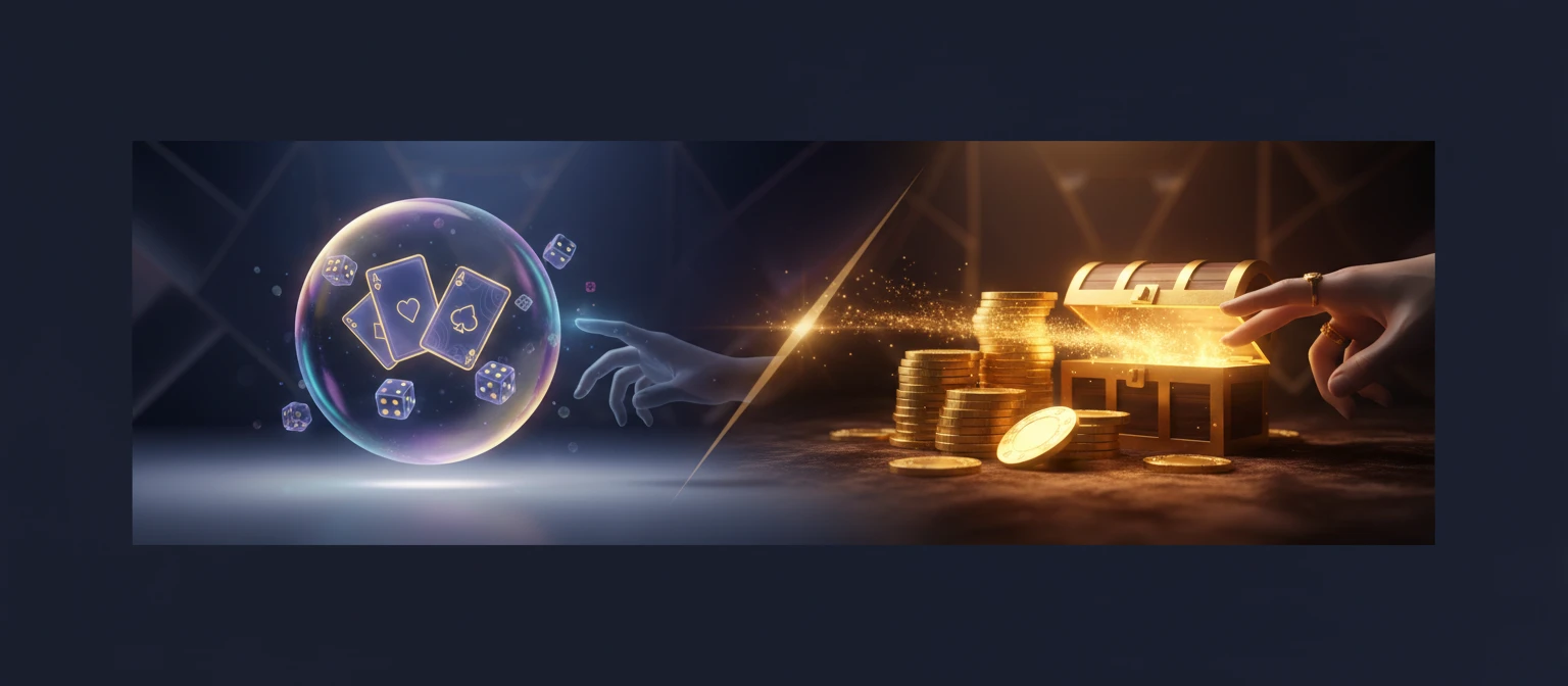 Vergleich zwischen Demo-Modus und Echtgeldspiel